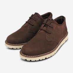 New Release 19 Barbour Casual Chocolate Brown Mens Nubuck Shoes