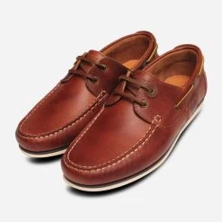 New Release 15 Barbour Designer Tumble Grain Brown Capstan Boat Shoes