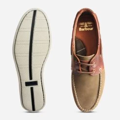 New Release -Shoes Sale Shop barbour capstan olive mahogany deck shoes mfo0304ol52 2 1