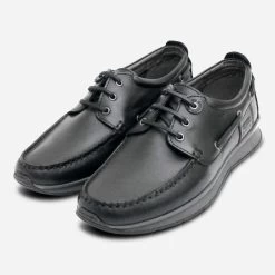 New Release 13 Barbour Designer Black Leather Lace Up Casual Shoes
