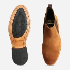 New Release -Shoes Sale Shop bedlington barbour cognac suede chelsea boots 2