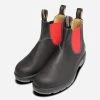 Blundstone Mens Black And Red Chelsea 508 Ankle Boots