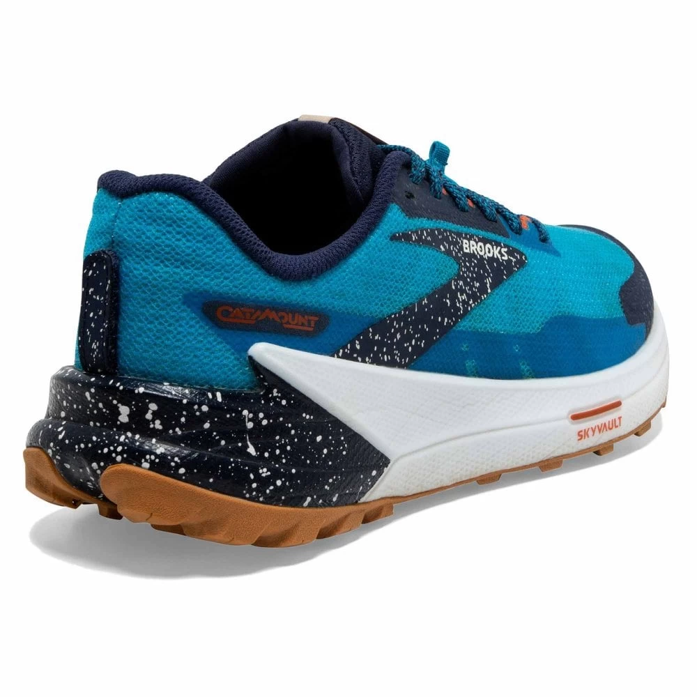 BROOKS Catamount 2 Mens Trail Running Shoes Peacoat/Atomic Blue/Rooibos 2 BROOKS Catamount 2 Mens Trail Running Shoes Peacoat/Atomic Blue/Rooibos - Image 2