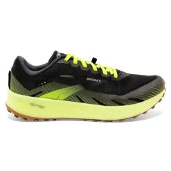 New Release 13 BROOKS Catamount Mens Trail Running Shoes Black/Nightlife