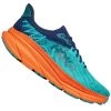 Hoka Challenger 7 Wide 2E Mens Trail Running Shoes Ceramic/Vibrant Orange