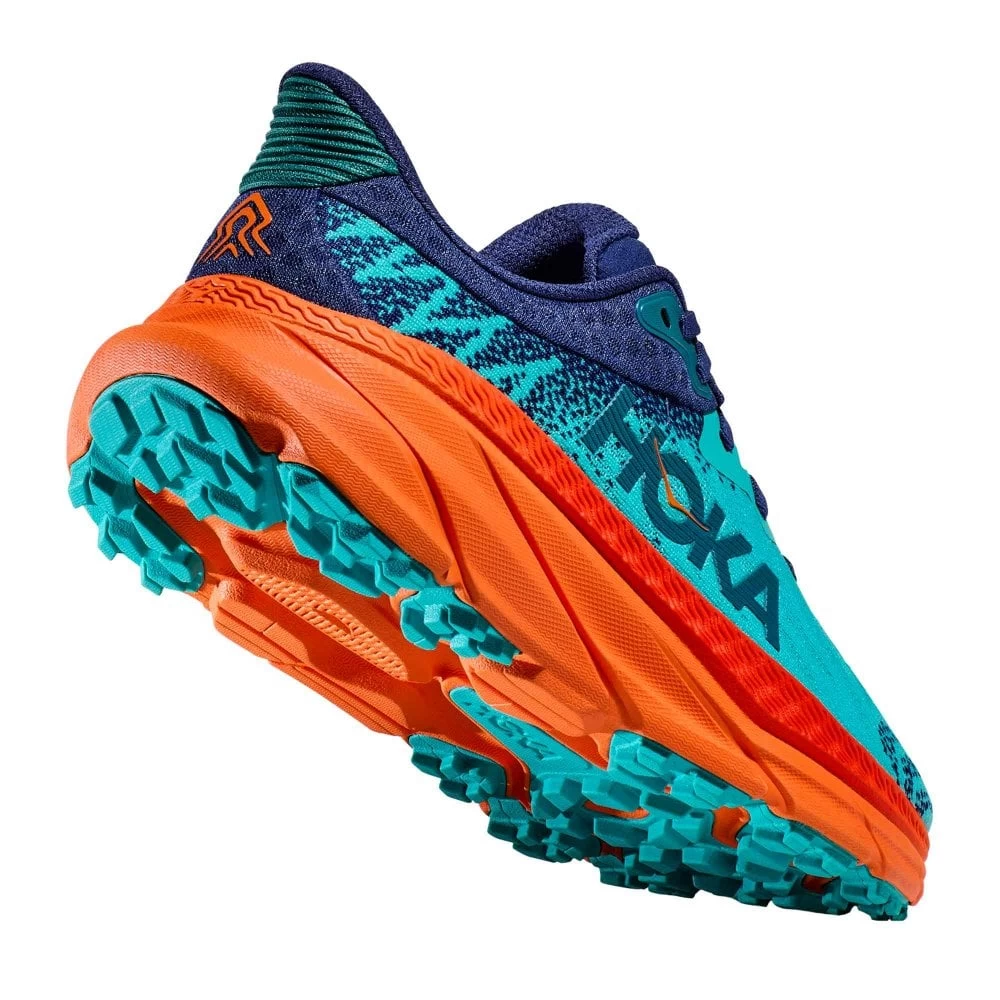 Hoka Challenger 7 Wide 2E Mens Trail Running Shoes Ceramic/Vibrant Orange 2 Hoka Challenger 7 Wide 2E Mens Trail Running Shoes Ceramic/Vibrant Orange - Image 2