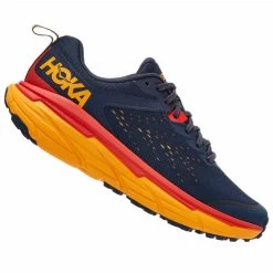 Hoka Challenger ATR 6 Wide 2E Mens Trail Running Shoes Outer Space/Radiant Yellow
