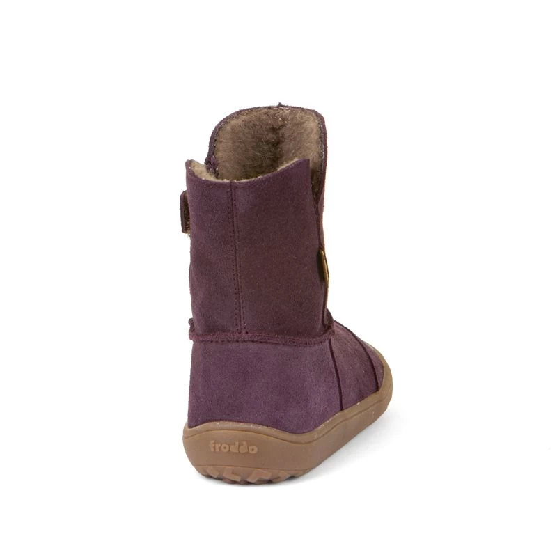 Froddo Barefoot Waterproof Suede Boots Purple 3 Froddo Barefoot Waterproof Suede Boots Purple - Image 3