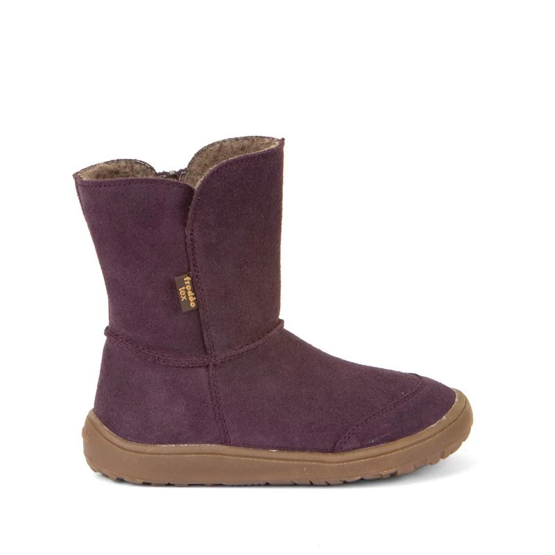 Froddo Barefoot Waterproof Suede Boots Purple 2 Froddo Barefoot Waterproof Suede Boots Purple - Image 2