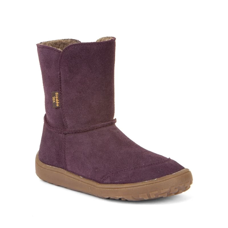 Froddo Barefoot Waterproof Suede Boots Purple 1 Froddo Barefoot Waterproof Suede Boots Purple
