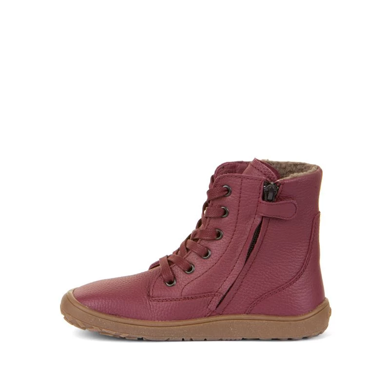 Froddo Barefoot Waterproof Lace Up Boots Bordeaux 4 Froddo Barefoot Waterproof Lace Up Boots Bordeaux - Image 4