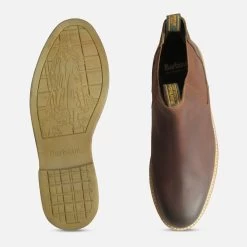 New Release -Shoes Sale Shop mens barbour farsley tan brown slip on chelsea boots 2