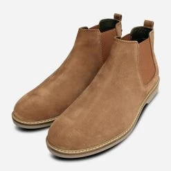 Barbour Sand Suede Sedgefield Demi Boots For Men