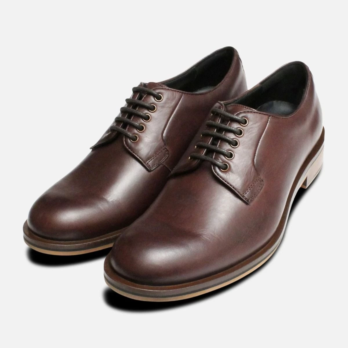 Plain Toe Brown Thomas Partridge Lace Up Shoes 1 Plain Toe Brown Thomas Partridge Lace Up Shoes