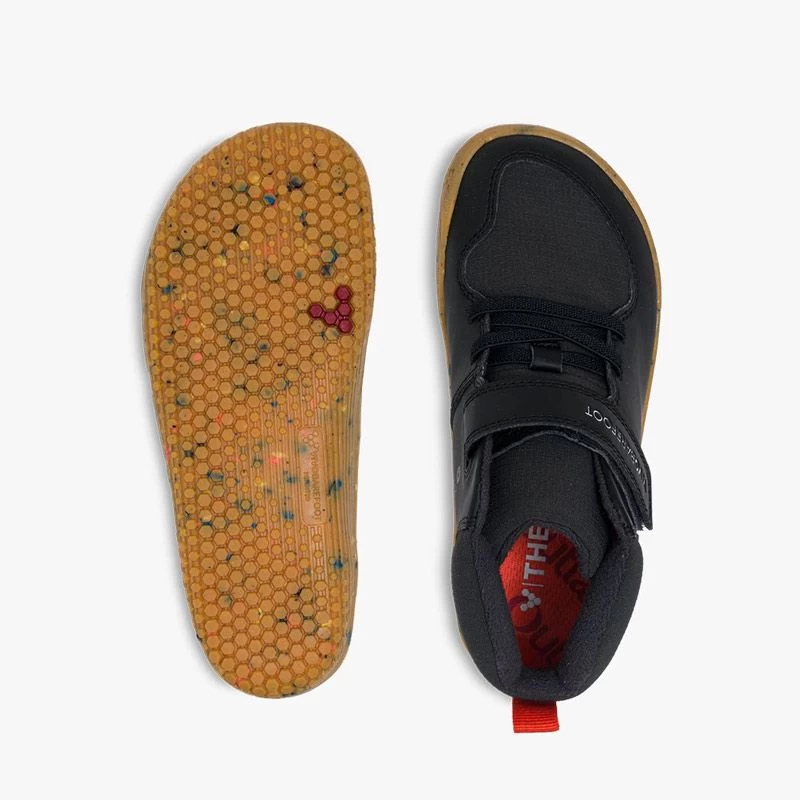 Vivobarefoot Juniors Ludo Hi Boots Obsidian 2 Vivobarefoot Juniors Ludo Hi Boots Obsidian - Image 2