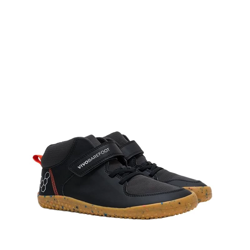 Vivobarefoot Juniors Ludo Hi Boots Obsidian 3 Vivobarefoot Juniors Ludo Hi Boots Obsidian - Image 3