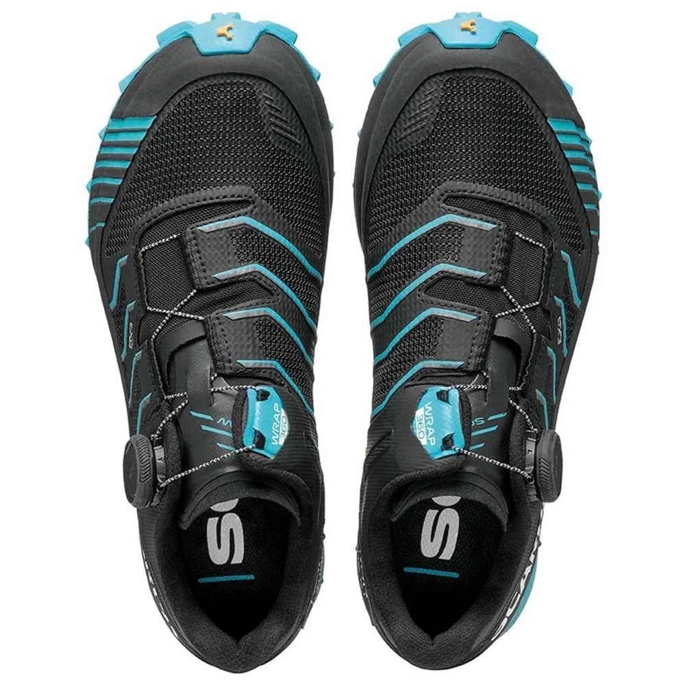 Scarpa Ribelle Run Kalibra ST Mens Trail Running Shoes Black/Azure 4 Scarpa Ribelle Run Kalibra ST Mens Trail Running Shoes Black/Azure - Image 4