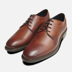 Brown Smart Lace Up Shoes Bugatti Men