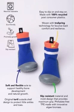 Turtl Socks In A Shell Blue -Shoes Sale Shop socksinashell blue 2