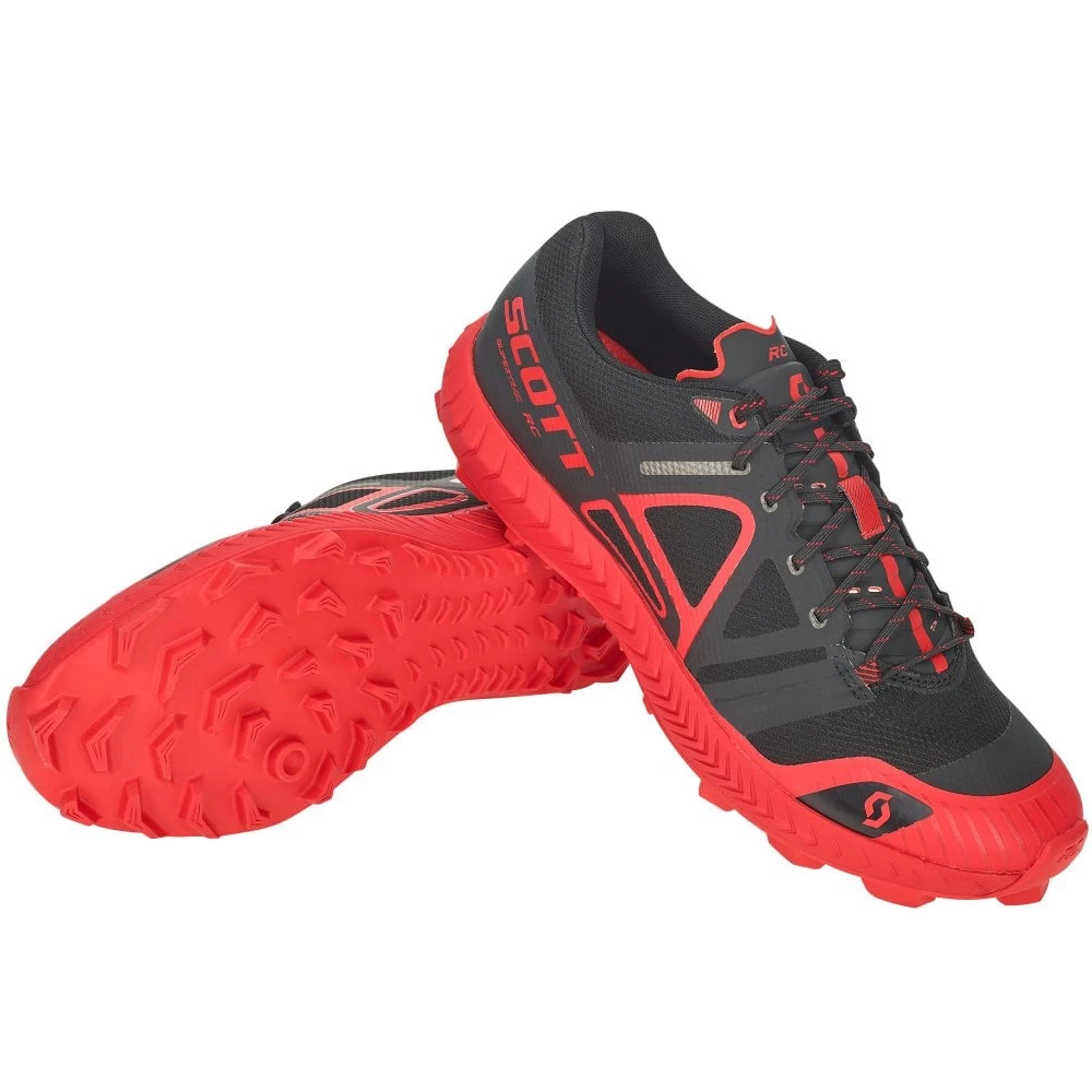 Scott Supertrac RC Mens Off-Road Running Shoes Black/Red 1 Scott Supertrac RC Mens Off-Road Running Shoes Black/Red